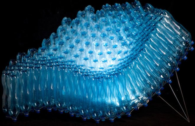 eco bottles, water bottle art, water bottle furniture, recycled furniture, recycled water bottles, water bottle chair, sie43, pawel grunert, water bottle chair, eco furniture, recycled chair, green design, eco design, sustainable design, bottle chair