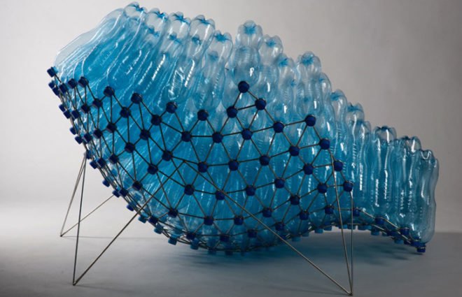 eco bottles, water bottle art, water bottle furniture, recycled furniture, recycled water bottles, water bottle chair, sie43, pawel grunert, water bottle chair, eco furniture, recycled chair, green design, eco design, sustainable design, bottle chair