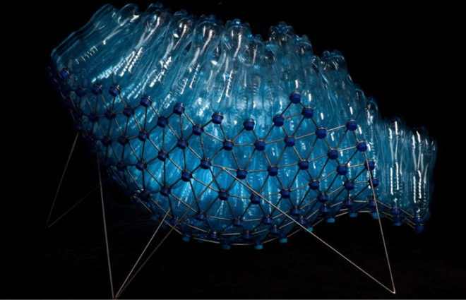eco bottles, water bottle art, water bottle furniture, recycled furniture, recycled water bottles, water bottle chair, sie43, pawel grunert, water bottle chair, eco furniture, recycled chair, green design, eco design, sustainable design, bottle chair