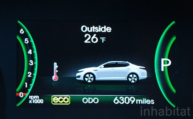 green car, green vehicle, hybrid car, hybrid vehicle, Kia, Optima, Kia Optima hybrid, test drive, Laura Cowan, Laura K. Cowan, green transportation, green automotive design, alternative transportation
