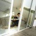 Silverbeaver, Hausboot, house boat, floating home, Confused Direction, Confused Direction Design, Germany, sustainable boat house, green design, sustainable design, eco design, daylighting, energy efficiency, small footprint, locally-sourced materials, green materials, oldenburg, hunt river, resopal, resofloor, insulation, Bullerjan Oven