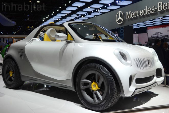 Smart electric pickup truck, smart EV truck, EV, electric truck, electric pickup truck, Smart EV, Smart electric truck, Smart EV truck, bizarrely small truck, smart, pick up, for us, detroit auto show, green car, electric vehicle, e-bikes, sustainable, NAIAS