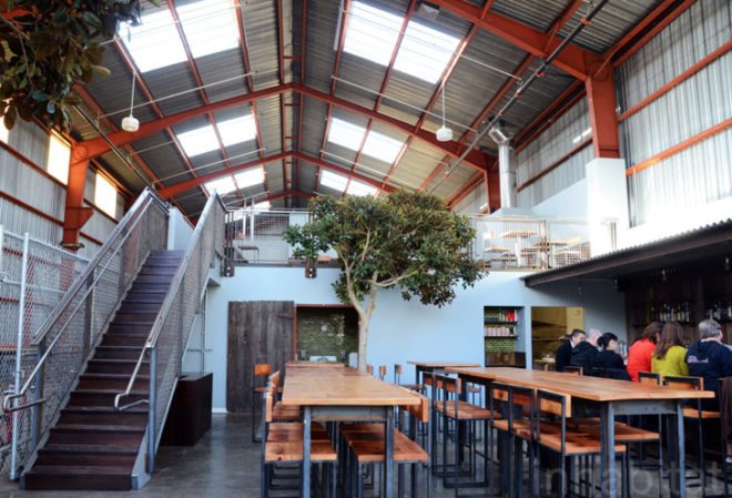 Southern Pacific Brewing, San Francisco, boor bridges architecture, green renovation, sustainable design, green design, green building, green architecture, boor bridges architecture, green bar, mission district, green brewing company, southern pacific brewing company, adaptive reuse, industrial renovation