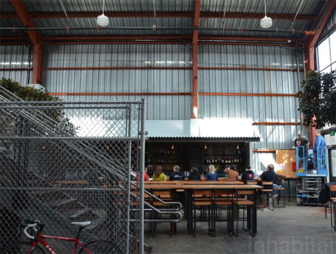 Southern Pacific Brewing, San Francisco, boor bridges architecture, green renovation, sustainable design, green design, green building, green architecture, boor bridges architecture, green bar, mission district, green brewing company, southern pacific brewing company, adaptive reuse, industrial renovation
