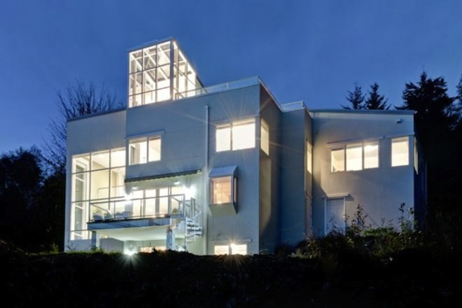 Northwest Designs, Northwest Designs Architects, Thomas Eco House, Stanwood, Washington, Mt. Rainier, green design, sustainable design, eco design, green design, energy efficiency, geothermal energy, passive design, thermal massing, insulation, solar energy,