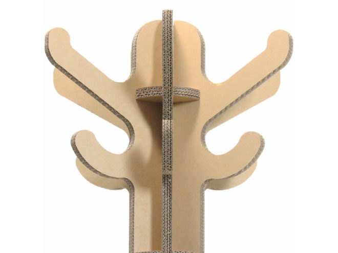groopti, cardboard furniture, launch, eco, recycled, sustainable, coat stand, product design