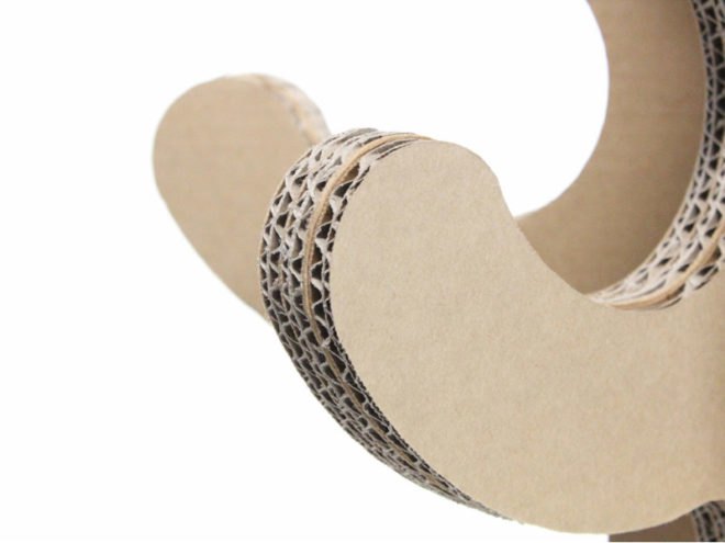 groopti, cardboard furniture, launch, eco, recycled, sustainable, coat stand, product design