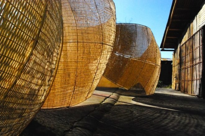 Andrea von Chrismar, Chile, wicker, willow, natural materials, sustainable materials, green materials, natural light, shelter from the sun, green design, eco design, sustainable design, sustainable architecture, wicker, weaving