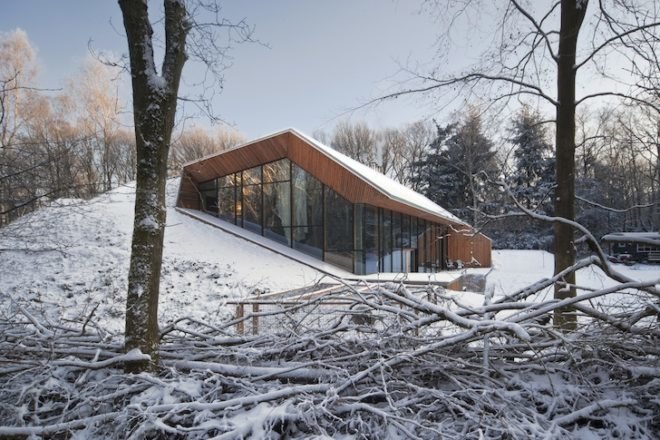Dutch Mountain House, denieuwegeneratie, netherlands, solar power, photovoltaic panels, LED lighting, greywater, earth-covered home, insulation, daylighting, wood pellet heating, green design, sustainable design, eco design