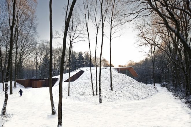 Dutch Mountain House, denieuwegeneratie, netherlands, solar power, photovoltaic panels, LED lighting, greywater, earth-covered home, insulation, daylighting, wood pellet heating, green design, sustainable design, eco design