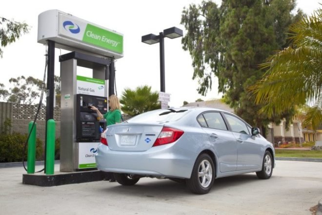 automotive, natural gas, 3M, nano particles, Honda, Honda Civic, natural gas buses, green technology, natural gas trucks, natural gas fleets, chesapeake energy