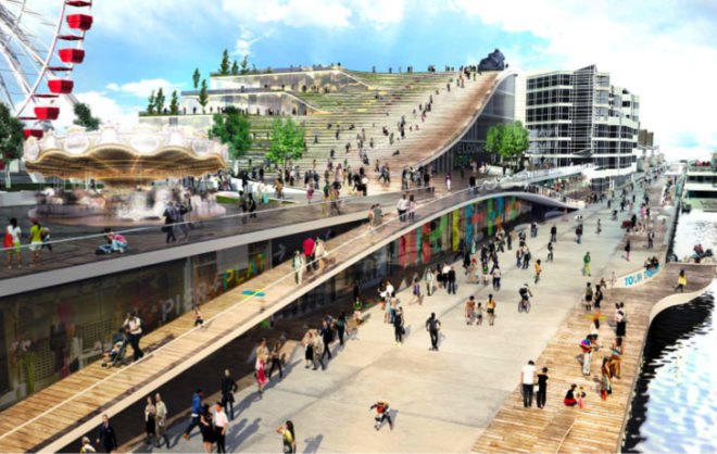 AECOM, BIG, Navy Pier, Bjarke Ingels, Chicago, parks, design competitions, green design, landscape design, green roofs, vertical farm, roof garden, green architecture, green design