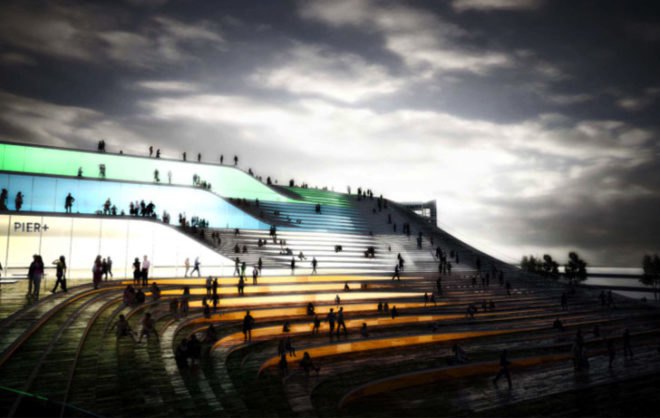 AECOM, BIG, Navy Pier, Bjarke Ingels, Chicago, parks, design competitions, green design, landscape design, green roofs, vertical farm, roof garden, green architecture, green design