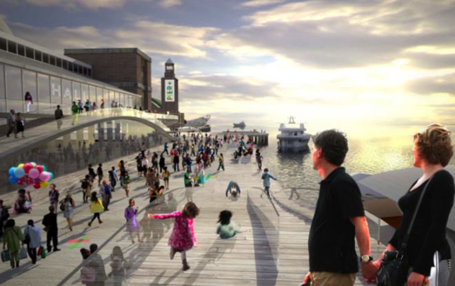 AECOM, BIG, Navy Pier, Bjarke Ingels, Chicago, parks, design competitions, green design, landscape design, green roofs, vertical farm, roof garden, green architecture, green design
