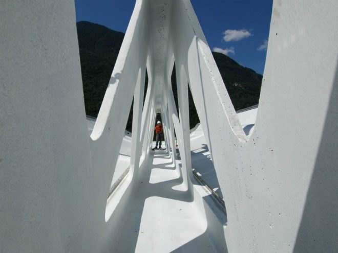 solar power, solar energy, concentrating solar power, csp, solar troughs, airlight, airlight energy, concrete solar troughs, air pillows, etfe, air pillow mirror, pneumatic mirrors, mirrors, solar thermal energy, switzerland, renewable energy, green design, green power, eco design