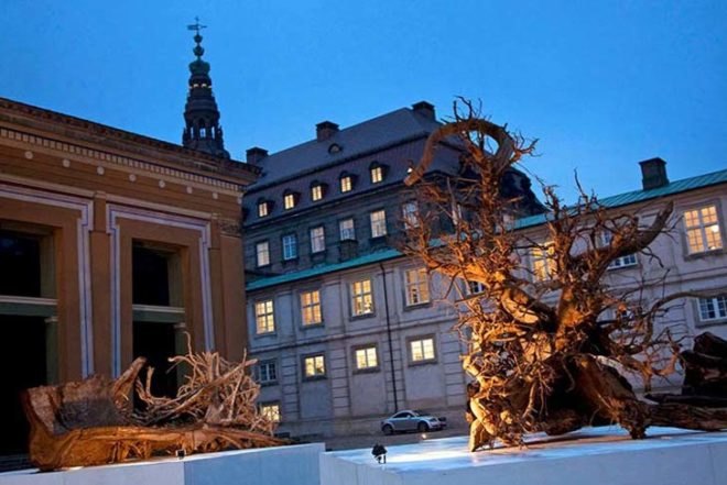 art, global warming, Botanical, Green Resources, Angela Palmer, Ghost Forest, public installation, mobile installation, Pitt Rivers Museum, Oxford University Museum of Natural History, UN's Climate Change Conference, Copenhagen, London, Trafalgar Square, Rainforest Tree Stumps, climate change, deforestation awareness