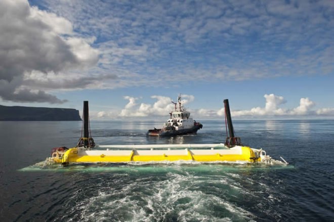 Aquamarine Power, Wave Energy, renewable energy, Scotland, 2012, Oyster 800, Orkney, Energy Minister