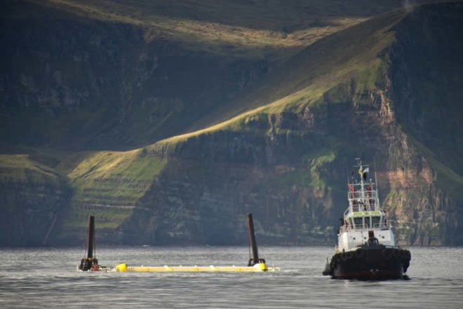 Aquamarine Power, wave energy, oyster device, 2012, energy minister, scotland