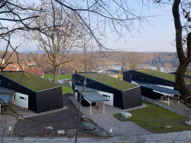 Arlevagen, Helhetshus, green roof, sedum roof, sweden, affordable housing, energy efficient housing