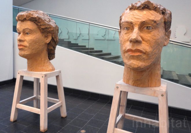 green design, eco design, sustainable design, Montreal Museum of FIne Arts, Recycled art, eco art, green art, recycled materials, Claude Cormier, Stephan Balkenhol, En Masse, Street art, Gilles Mihalcean, Los Carpinteros, Nam June Paik