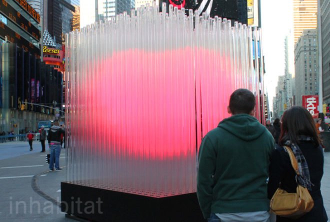 big heart nyc, big, bjarke ingels group, times square, times square valentine's day sculpture, times square valentine's day, big heart sculpture, led lights