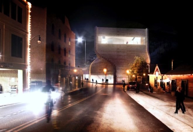 BIG, Kimball Art Center, Bjarke Ingels, design competition, twisting timber tower, park city, utah
