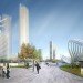 Beijing Bohai Innovation City, SOM, satellite city, eco city, china, high speed rail, pedestrian friendly