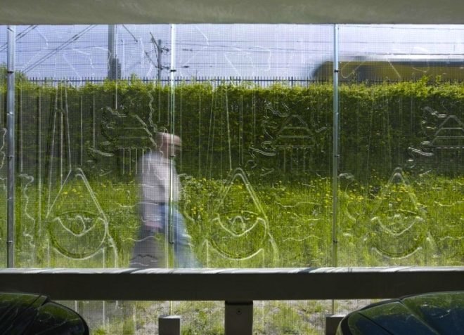 MEI Architecture, Netherlands, Flevoland Province, Almere, urban expansion, Block 11, parking lot, perforated parking lot, green design, sustainable design, eco design, natural ventilation, daylighting, culture, hanging plant containers, green