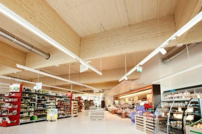 Climate Protection Supermarket, Love Architecture, eco supermarket, green grocery story, net zero, renewable energy, austria