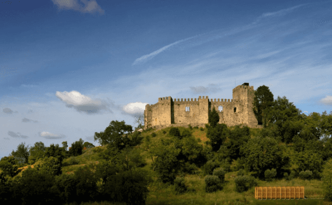 Comoco, Portugal, Pombal Castle, renovation, Corten steel, timber, pavilion, pathways, hilltop castle, green design, sustainable design, eco-design, daylighting, sustainable upgrade, Pombal, history, eco-tourism