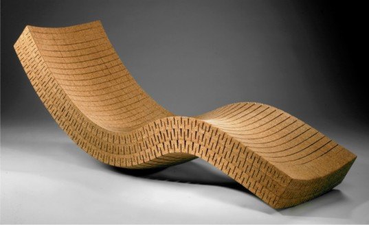 Cortiça voos furniture, sustainable cork design, cork chair design, recycled corks, reused bottle stoppage, green furniture design, cork chaise lounge