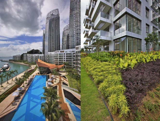 green design, eco design, sustainable design, Daniel Libeskind, Libsekind Studio, Singapore, BCA Green Mark Gold Award, Reflections on Keppel Bay, Keppel Bay, sky bridges, eco-luxury living, green residence, LED lights, minimal environmental impact, green technology, carbon monoxide sensors