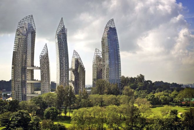 green design, eco design, sustainable design, Daniel Libeskind, Libsekind Studio, Singapore, BCA Green Mark Gold Award, Reflections on Keppel Bay, Keppel Bay, sky bridges, eco-luxury living, green residence, LED lights, minimal environmental impact, green technology, carbon monoxide sensors