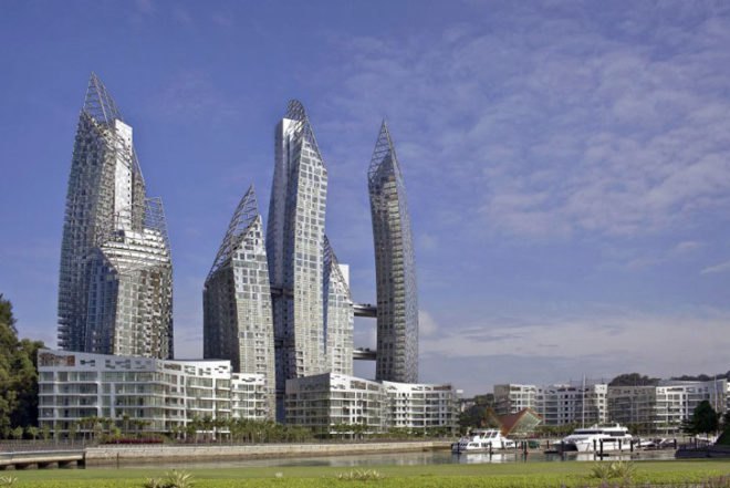 green design, eco design, sustainable design, Daniel Libeskind, Libsekind Studio, Singapore, BCA Green Mark Gold Award, Reflections on Keppel Bay, Keppel Bay, sky bridges, eco-luxury living, green residence, LED lights, minimal environmental impact, green technology, carbon monoxide sensors