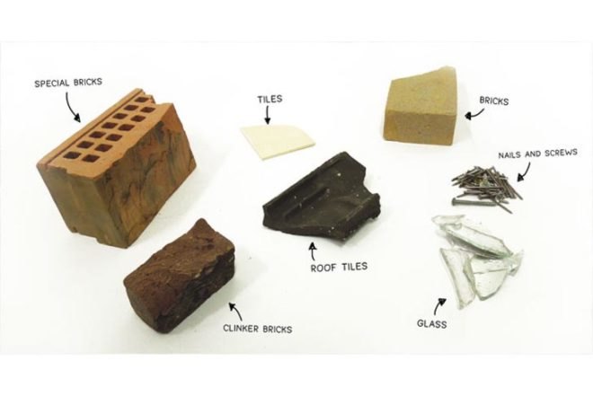 Green Materials, Green Resources, Recycled Materials, terrazzo floors, Dave Hakkens, recycled construction materials, recycled materials, roof tiles, red bricks, recycled blocks, Design Academy of Eindhoven, Rubbled Floor