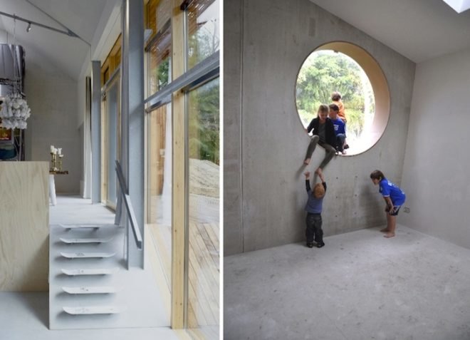 Dutch Mountain House, denieuwegeneratie, netherlands, solar power, photovoltaic panels, LED lighting, greywater, earth-covered home, insulation, daylighting, wood pellet heating, green design, sustainable design, eco design