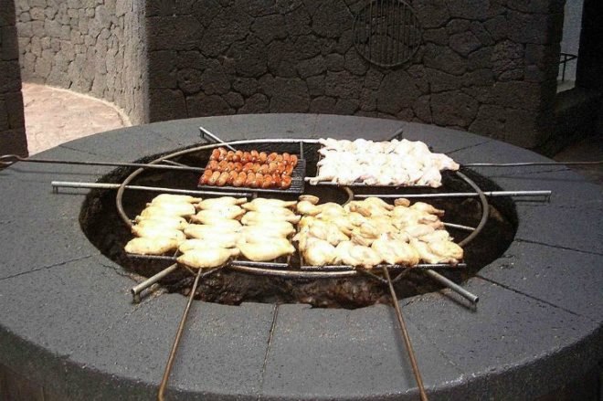 volcano lava, lanzarote volcano, cooking fuel, canary islands, montanas del fuego, lava fields, sustainable fuel, spanish islands, cesar manrique, spanish food, eco grilling