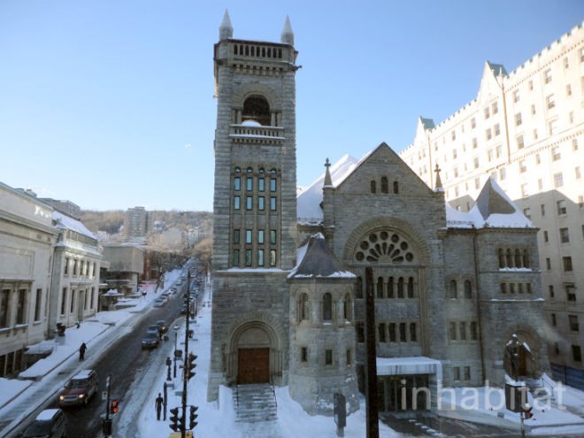 green design, eco design, sustainable design, Romanesque Revival, Bourgie Concert Hall, Montreal, The Montreal Museum of Fine Art, adaptive reuse, salvaged church, Provencher Roy and Associates, Arte Music Foundation, Alexander C. Hutchinson, Tiffany stained glass, museum expansion, Canadian artists