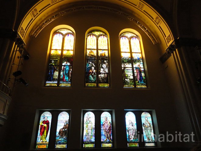 green design, eco design, sustainable design, Romanesque Revival, Bourgie Concert Hall, Montreal, The Montreal Museum of Fine Art, adaptive reuse, salvaged church, Provencher Roy and Associates, Arte Music Foundation, Alexander C. Hutchinson, Tiffany stained glass, museum expansion, Canadian artists