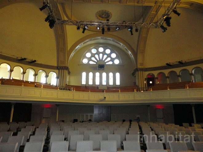 green design, eco design, sustainable design, Romanesque Revival, Bourgie Concert Hall, Montreal, The Montreal Museum of Fine Art, adaptive reuse, salvaged church, Provencher Roy and Associates, Arte Music Foundation, Alexander C. Hutchinson, Tiffany stained glass, museum expansion, Canadian artists