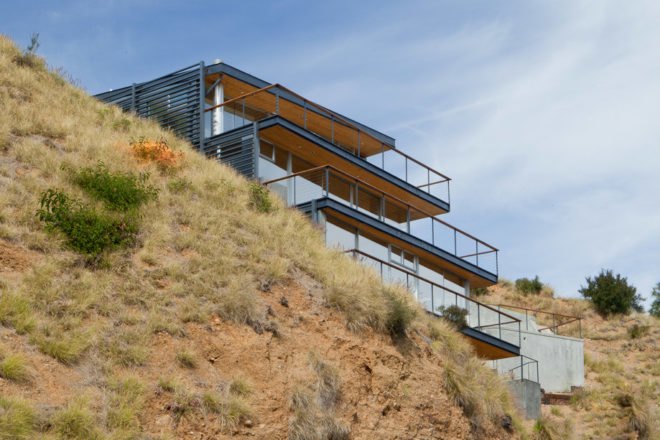 Hollywood Hills House, Francois Perrin, hollywood, la, air architecture, earth bermed, passive design
