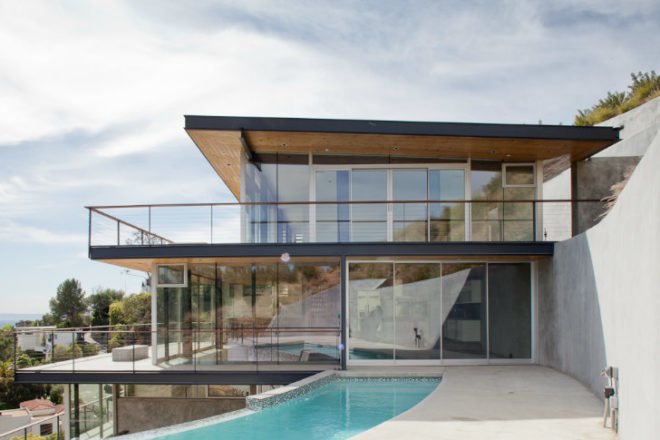 Hollywood Hills House, Francois Perrin, hollywood, la, air architecture, earth bermed, passive design