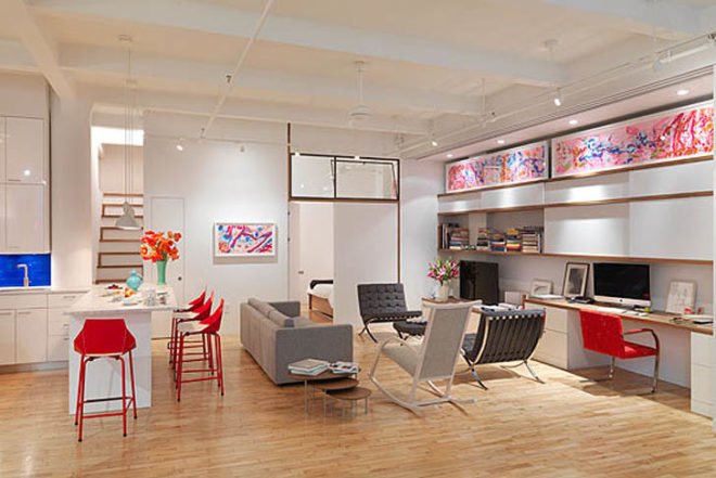 Architecture, Art, green Interiors, Green renovation, New York Apartment, I-Beam Design,lego architecture, Sean Kenney, Melissa Marks, Vicente Caride