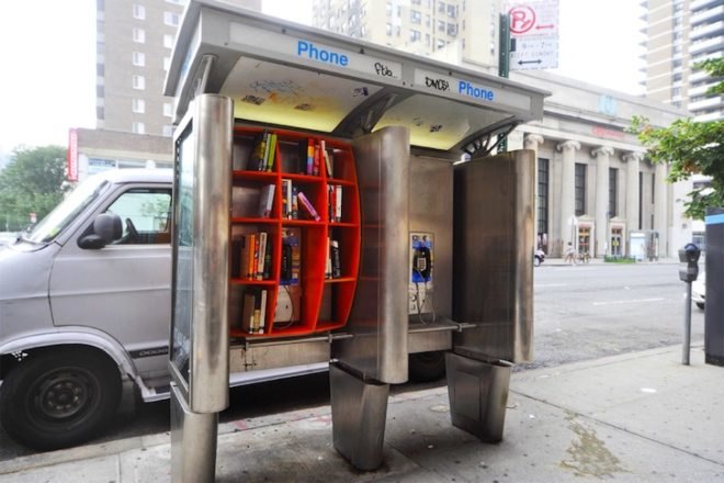 John Locke, graceful spoon, mini-library, green design, eco-design, sustainable design, recycled materials, public space, urban design, urban space, free library, bookshare, social design, Manhattan, NYC