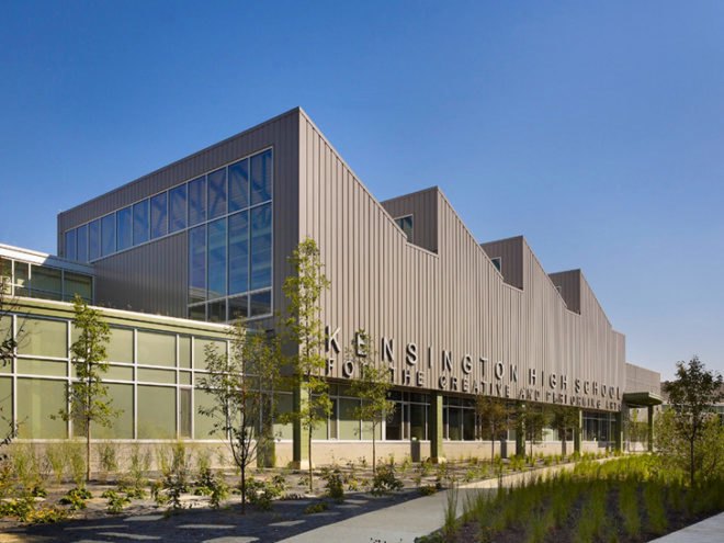KCAPA, SMP Architects, Kensington Creative and Performing Arts HIgh School, philadelphia, eco school, green school