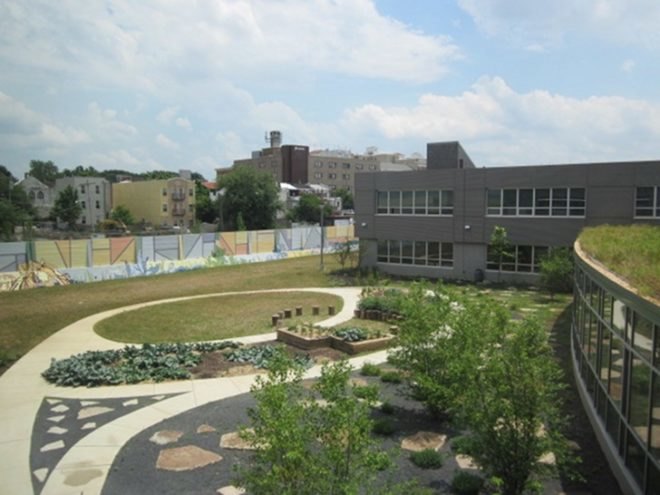 KCAPA, SMP Architects, Kensington Creative and Performing Arts HIgh School, philadelphia, eco school, green school