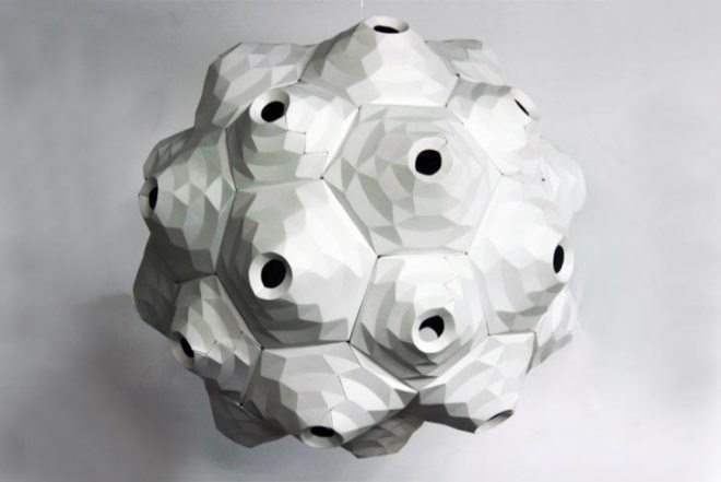Green Lighting, Recycling / Compost, folded paper, origami lights, Lazerian, Altair, Deneb, Vega, Summer Triangle, Liam Hopkins, biodegradable lights