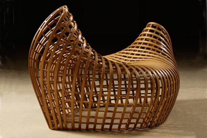 art, energy efficiency, green furniture, Matthias Pliessnig, Philadelphia design, sculptural seats, steam bending, white oak seats, ash seats, dynamic seats, wooden shapes, Smithsonian American Art Museum, low-energy technique, ancient technique