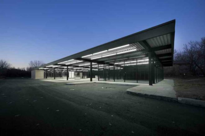 Mies van der Rohe Gas Station Conversion, FABG, gas station conversion, green renovation, mies van der rohe, nun's island, montreal