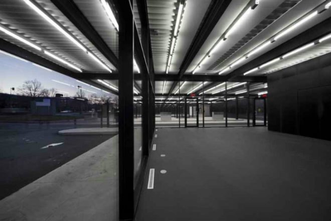 Mies van der Rohe Gas Station Conversion, FABG, gas station conversion, green renovation, mies van der rohe, nun's island, montreal
